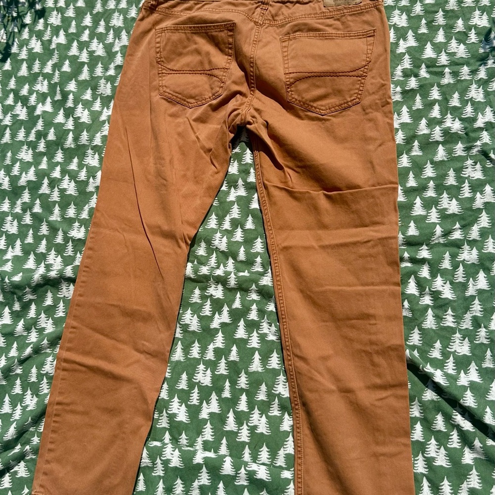Hollister Men’s 5 Pocket Skinny Pant 34x32 Camel Tan - Picture 4 of 5